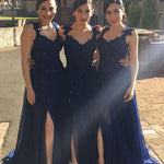 Load image into Gallery viewer, Navy-Blue-Bridesmaid-Dresses
