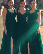 Cargar imagen en el visor de la galería, Dark-Green-Bridesmaid-Dresses
