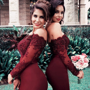 Burgundy-Dresses-Long