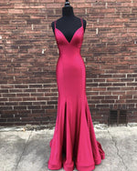 Load image into Gallery viewer, Mulit Straps Cross Back Mermaid Prom Dresses
