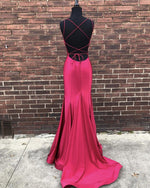 Load image into Gallery viewer, Mulit Straps Cross Back Mermaid Prom Dresses
