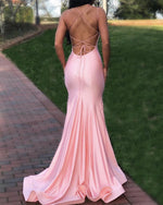 Load image into Gallery viewer, Mulit Straps Cross Back Mermaid Prom Dresses
