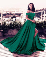 Load image into Gallery viewer, emerald green prom dresses
