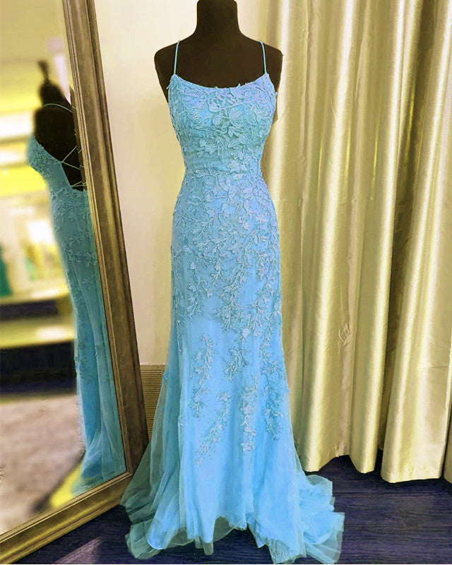 Light Blue Mermaid Dresses