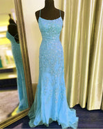 Cargar imagen en el visor de la galería, Light Blue Mermaid Dresses
