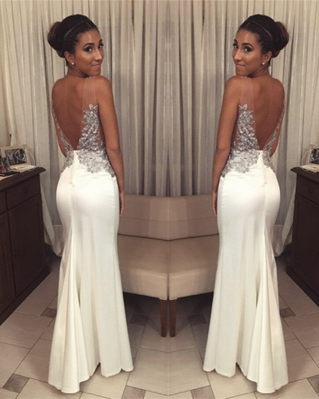 Backless Prom Dresses Mermaid