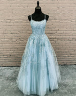 Afbeelding in Gallery-weergave laden, Light Blue Prom Dresses
