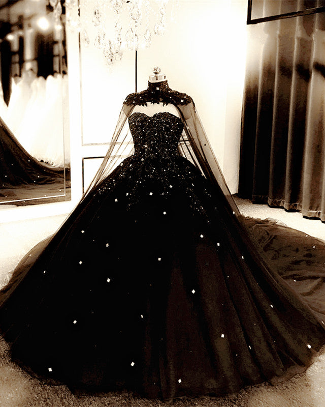 Black Wedding Dress Gothic Style
