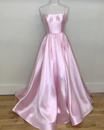 Afbeelding in Gallery-weergave laden, Pink Prom Dresses With Pockets
