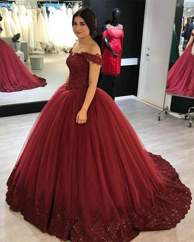 Burgundy Quinceanera Dresses 2020