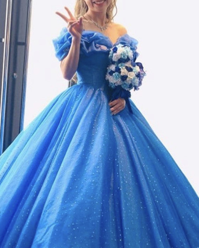 Ice Organza Ball Gown Quinceanera Dresses Off Shoulder