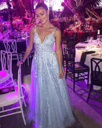 Load image into Gallery viewer, Light Blue Prom Dresses 2020
