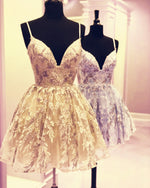 Load image into Gallery viewer, Elegant Lace Homecoming Dresses 2019
