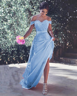 Load image into Gallery viewer, Light Blue Prom Dresses Mermaid
