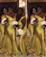 Load image into Gallery viewer, Off The Shoulder Bridesmaid Dresses Plus Size

