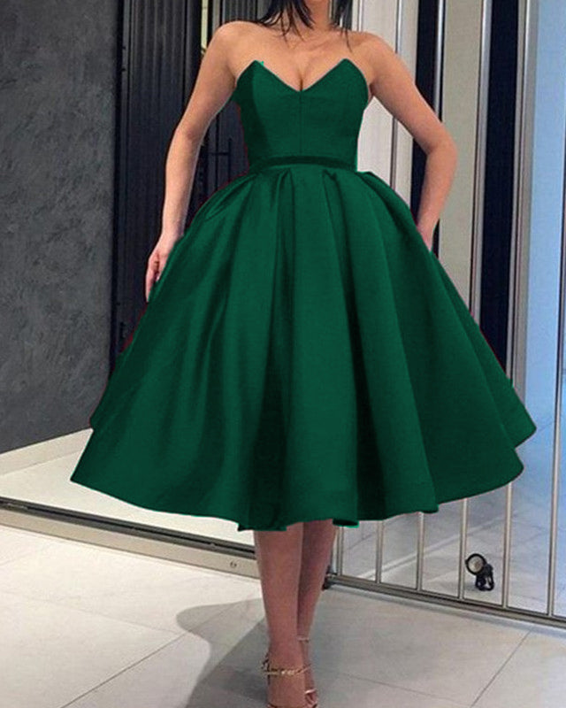 Green Ball Gown Homecoming Dresses 2019
