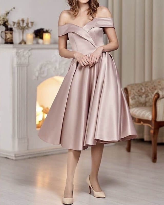 Dusty Pink Homecoming Dress