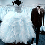 Load image into Gallery viewer, Luxurious Crystal Beaded Sweetheart Organza Ruffles Quinceanera Dresses 2018
