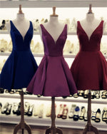 Load image into Gallery viewer, Cheap-Homecoming-Dresses-V-neck-Cocktail-Party-Dress

