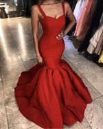 Cargar imagen en el visor de la galería, Long-Red-Formal-Dresses-Mermaid-Evening-Gowns-Sexy-Long-Prom-Dresses-2019
