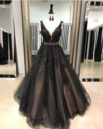Load image into Gallery viewer, Black-Quinceanera-Dresses
