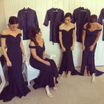 Load image into Gallery viewer, navy-bridesmaid -dresses-long
