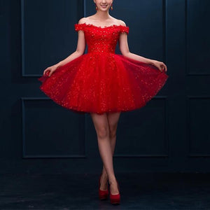 Elegant Lace Appliques V Neck Off The Shoulder Sequin Skirt Homecoming Dresses 2022