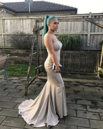 Load image into Gallery viewer, Sleeveless-Sweetheart-Mermaid-Evening-Dress-2019-Affordable-Prom-Dress-Long-Formal-Gowns
