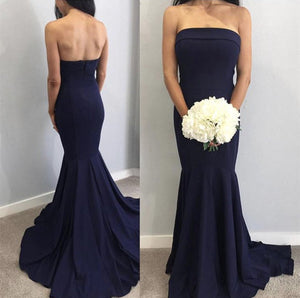 affordable-bridesmaid-dresses-mermaid-strapless-evening-gowns