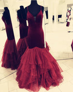 Load image into Gallery viewer, Velvet-Mermaid-Dresses
