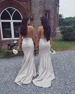 Load image into Gallery viewer, Open-Back-Prom-Dresses-Mermaid-Formal-Gowns

