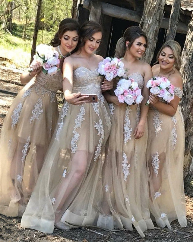 Bridesmaid-Dresses-Champagne