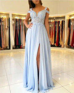 Light-Blue-Dresses-Long