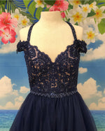 Cargar imagen en el visor de la galería, Dark-Blue-Prom-Dresses
