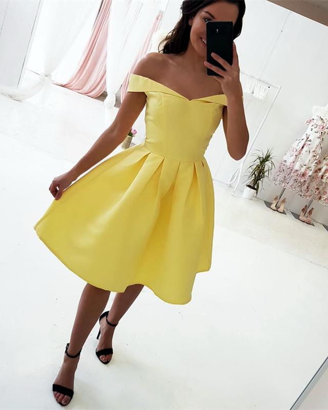 Yellow-Homecoming-Dresses