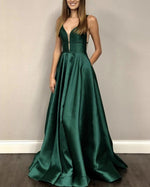 Load image into Gallery viewer, Long-Green-Prom-Dresses-Bodice-Corset-Evening-Gowns
