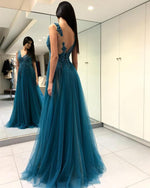 Load image into Gallery viewer, See-Through-Prom-Dresses

