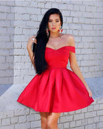 Load image into Gallery viewer, Homecoming-Dresses-Red

