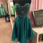 Load image into Gallery viewer, Teal-Green-Homecoming-Dresses
