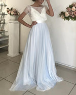 Load image into Gallery viewer, Chic-Western-Country-Style-Wedding-Dresses-Long-Tulle-Bridal-Gowns
