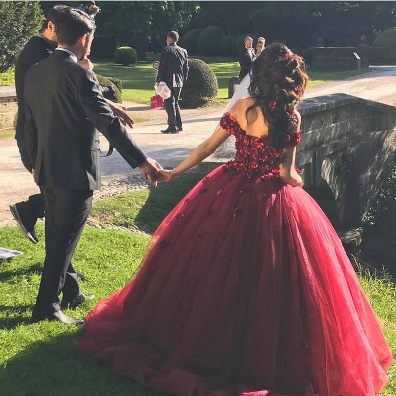 maroon wedding dresses