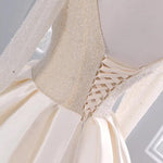 Afbeelding in Gallery-weergave laden, Sequins Beaded V Neck Champagne Wedding Dresses Ball Gowns With Sleeves
