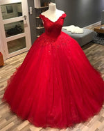 Load image into Gallery viewer, Red-Quinceanera-Dresses
