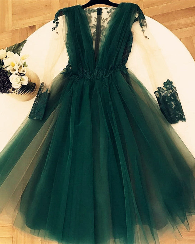 Dark-Green-Homecoming-Dresses