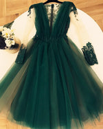 Load image into Gallery viewer, Dark-Green-Homecoming-Dresses
