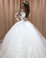 Load image into Gallery viewer, Cold-Shoulder-Wedding-Dresses
