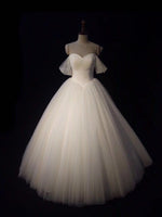 Cargar imagen en el visor de la galería, Sexy Pleated Sweetheart Tulle Ball Gowns Wedding Dresses Off-the-shoulder

