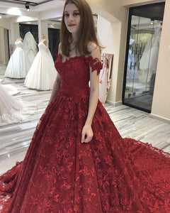 Red-Wedding-Dresses-Ball-Gowns