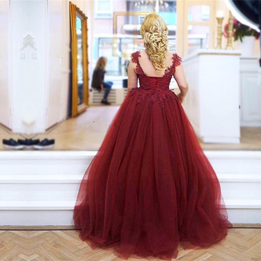 Modest Lace Appliques Cap Sleeves Tulle Mermaid Prom Dresses