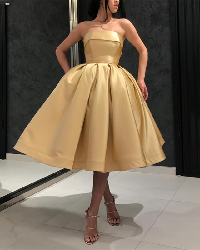 Short-Gold-Wedding-Dresses